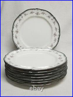 Set of 8 Noritake Ivory China TRAVIATA 10 1/2 Dinner Plates #7327