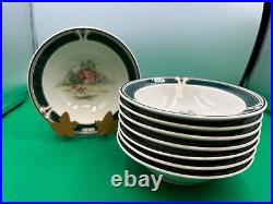 Set of 8 Noritake Keltcraft Ireland PURSUIT Soup / Cereal Bowls 7
