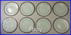 Set of 8 Noritake Stanford Court Shell Pattern Fine Bone China Dinner Plates