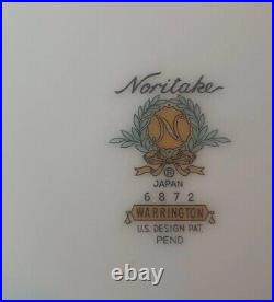 Set of 8 Noritake Warrington Fine China 6872 10.5 Dinner Plates