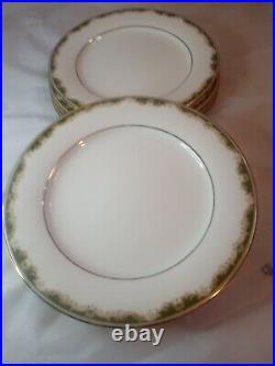Set of 8 Noritake Warrington Fine China 6872 10.5 Dinner Plates