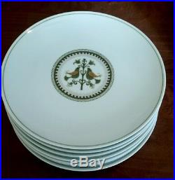 Set of 8 noritake china heritage 6226 dinner plates 10 1/2