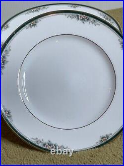 Set of Eight (8) Noritake Fine China Landon 4111 Dinner Plates 10 1/2
