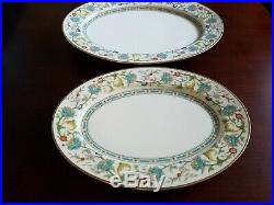 Set of Two Noritake China Cyril Oval Serving Platter. Japan 13 1/2 X 10 And 11