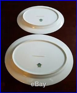 Set of Two Noritake China Cyril Oval Serving Platter. Japan 13 1/2 X 10 And 11