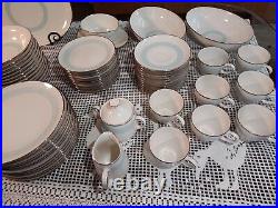 Stunning Noritake Ivory China Dinnerware Set, Celia 7086, 12-Person Setting
