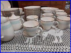 Stunning Noritake Ivory China Dinnerware Set, Celia 7086, 12-Person Setting