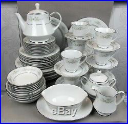 Superb vintage Noritake MELISSA fine china Dinner Service Set for 8. Plates etc