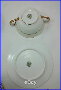 VINTAGE NORITAKE CHINA LOT Fine Cream Soup Bowl and Saucer Set 1930 Dinnerware