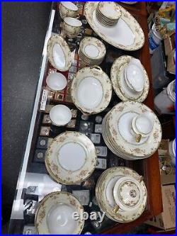VINTAGE NORITAKE CHINA M CLINTONIA 83368 JAPAN 46 piece platter gravy sugar