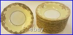 VINTAGE NORITAKE FINE CHINA GOLDALE 7285 GOLD & CREAM BERRY BOWLS Set of 12