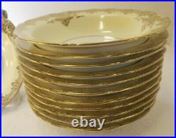 VINTAGE NORITAKE FINE CHINA GOLDALE 7285 GOLD & CREAM BERRY BOWLS Set of 12