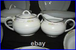 VINTAGE NORITAKE HANDPAINTED NIPPON CHINA 4-7 pc PLACE SETTING (34 PIECES)