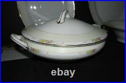 VINTAGE NORITAKE HANDPAINTED NIPPON CHINA 4-7 pc PLACE SETTING (34 PIECES)