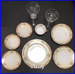 VINTAGE NORITAKE M JAPAN 9 PIECE PLACE SETTING 1930 Bone China Fine Dish #232