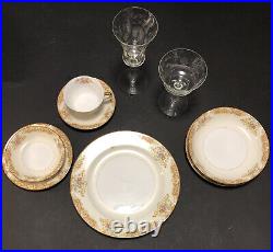 VINTAGE NORITAKE M JAPAN 9 PIECE PLACE SETTING 1930 Bone China Fine Dish #232