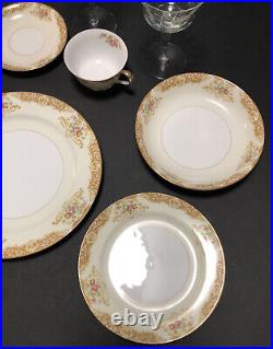 VINTAGE NORITAKE M JAPAN 9 PIECE PLACE SETTING 1930 Bone China Fine Dish #232