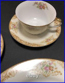 VINTAGE NORITAKE M JAPAN 9 PIECE PLACE SETTING 1930 Bone China Fine Dish #232