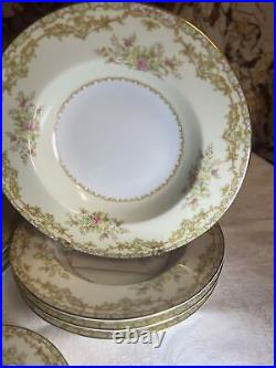 VTG NORITAKE NANA ROSA DINNER SET 4 Settings #672 MADE IN OCCUPIED JAPAN 1949
