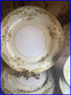 VTG NORITAKE NANA ROSA DINNER SET 4 Settings #672 MADE IN OCCUPIED JAPAN 1949
