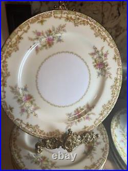 VTG NORITAKE NANA ROSA DINNER SET 4 Settings #672 MADE IN OCCUPIED JAPAN 1949
