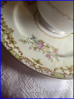 VTG NORITAKE NANA ROSA DINNER SET 4 Settings #672 MADE IN OCCUPIED JAPAN 1949