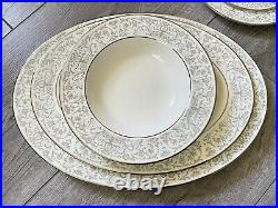 VTG Noritake Bone China 92 pc Japan Dinner Set Plates Tea Cups + Pattern 9705