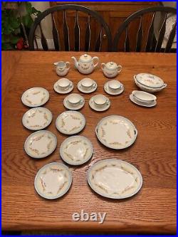 VTG Noritake Child's Hand Painted China Set (23 Pieces) Japan