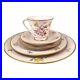 VTG Noritake Pink Bridal Rose Gold Trim Porcelain 5 Piece Place Setting 8102