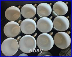 VTG Noritake Vienne 6885 China 12 Service (51 Pcs.) Light Green Floral Pattern