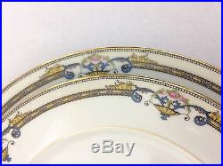 Vintage 1920's Noritake Amiston Design 8 Piece China Set 4 Dinner 4 Salad Plates