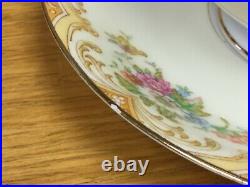 Vintage 1930s NORITAKE M China (8 Sets) Footed Cups & Saucers Excellent