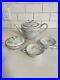 Vintage 1959-64-Noritake China Tea Set-Claridge-Teapot-sugar Bowl-2 Cups
