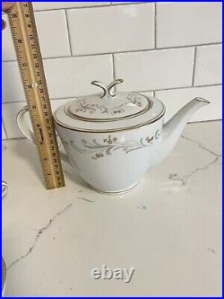 Vintage 1959-64-Noritake China Tea Set-Claridge-Teapot-sugar Bowl-2 Cups