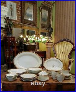 Vintage (34) Piece Noritake China #4985 Goldkin 5 Place Setting