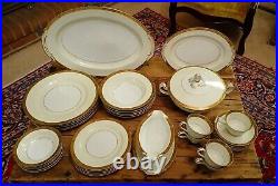 Vintage (34) Piece Noritake China #4985 Goldkin 5 Place Setting