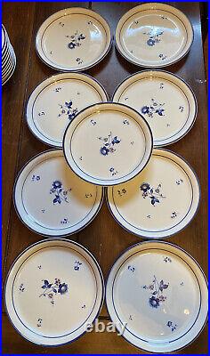 Vintage 55 Pc Noritake Keltcraft Ireland BLUE CHINTZ China Dinnerware Set RARE