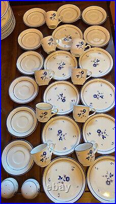 Vintage 55 Pc Noritake Keltcraft Ireland BLUE CHINTZ China Dinnerware Set RARE