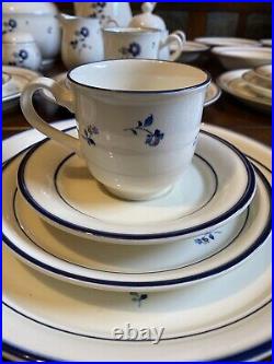 Vintage 55 Pc Noritake Keltcraft Ireland BLUE CHINTZ China Dinnerware Set RARE