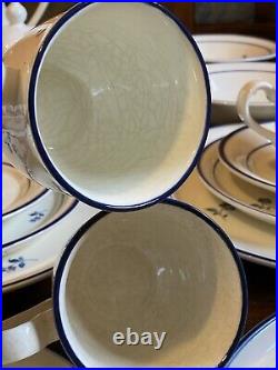 Vintage 55 Pc Noritake Keltcraft Ireland BLUE CHINTZ China Dinnerware Set RARE