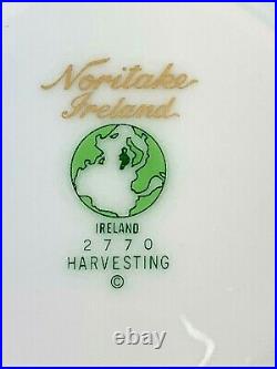 Vintage 5 Piece Noritake Ireland Harvesting Ivory Fine China Place Setting