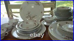 Vintage China Dinnerware set Brenda by M NORITAKE s/6 Hostess Pieces 1948 37pc