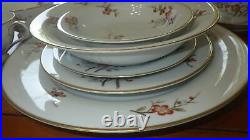 Vintage China Dinnerware set Brenda by M NORITAKE s/6 Hostess Pieces 1948 37pc