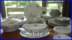 Vintage China Dinnerware set Brenda by M NORITAKE s/6 Hostess Pieces 1948 49pc