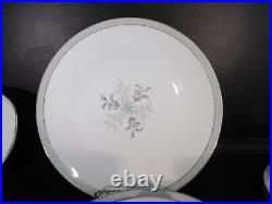 Vintage China Dinnerware set Lucille by NORITAKE mostly service 4 Platinum 28pc