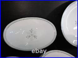 Vintage China Dinnerware set Lucille by NORITAKE mostly service 4 Platinum 28pc