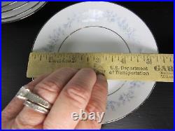 Vintage China Dinnerware set Marywood NORITAKE s/8 hostess pcs 67 pcs platinum