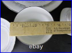 Vintage China Dinnerware set Marywood NORITAKE s/8 hostess pcs 67 pcs platinum