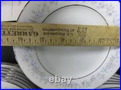 Vintage China Dinnerware set Marywood NORITAKE s/8 hostess pcs 67 pcs platinum
