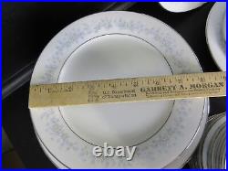 Vintage China Dinnerware set Marywood NORITAKE s/8 hostess pcs 67 pcs platinum